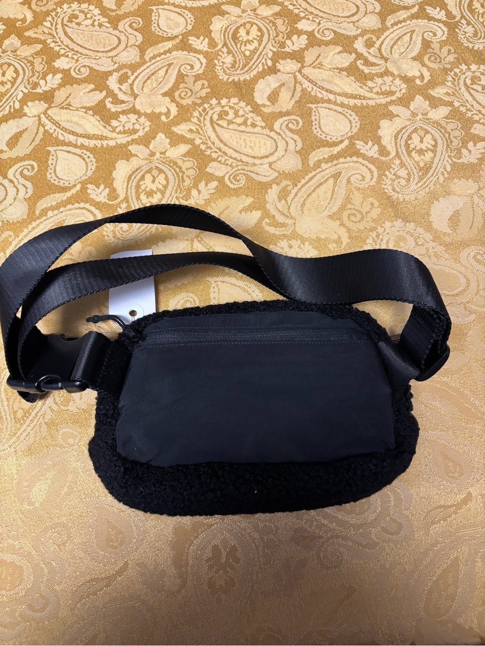 Black Fleece Fanny Pack Belt Bag/Crossbody - Picture 4 of 8